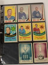 BINDER OF 1960'S HOCKEY CARDS