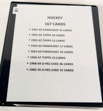 BINDER OF 1960'S HOCKEY CARDS