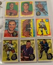 BINDER OF 1960'S HOCKEY CARDS