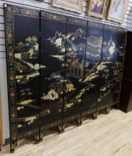 SIX-PANEL ASIAN FLOOR SCREEN