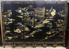 SIX-PANEL ASIAN FLOOR SCREEN
