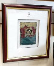 TWO PETIT-POINTS AND MIXED MEDIA