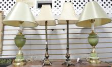 TWO PAIRS OF TABLE LAMPS
