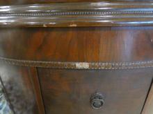 VINTAGE BOW-FRONT CORNER CABINET