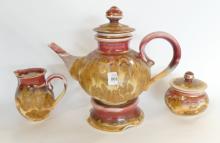 VALERIE METCALFE POTTERY TEA SET