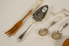 SEVEN SILVERPLATED SERVERS