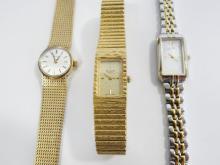 THREE LADIES' WRISTWATCHES