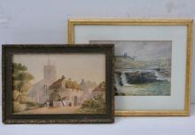 TWO WATERCOLOURS