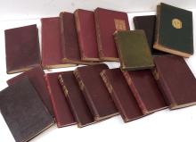 SIXTEEN LEATHER BOUND BOOKS