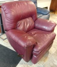 BURGUNDY LEATHER RECLINER