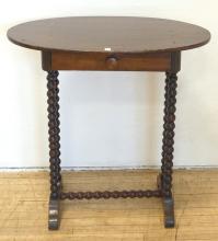 ANTIQUE OVAL STAND TABLE