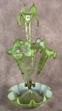OPALESCENT GLASS EPERGNE