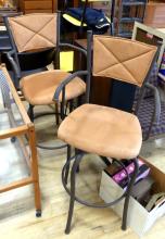 PAIR OF MODERN BAR STOOLS