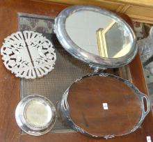 FOUR PIECES OF SILVERPLATE