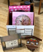 SIX NOVELTY CLOCKS