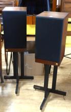 PAIR OF CASTLE SPEAKERS WITH STANDS