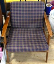 MCM WALNUT LOUNGE CHAIR