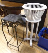 TWO PLANT STANDS