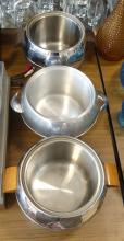 THREE MCM "PENGUIN" FOOD SERVERS