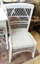 ANTIQUE WICKER DESK AND CHAIR