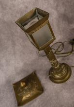 PAIR OF ASIAN "LAMP POST" TABLE LAMPS