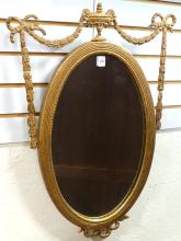 ANTIQUE FRENCH GILTWOOD WALL MIRROR
