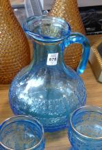 PAIR OF DECANTERS AND BEVERAGE SET BY EMPOLI
