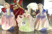 FOUR ROYAL DOULTON FIGURINES