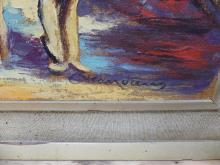 TWO OIL PAINTINGS AND PRINT