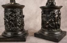 MERCURY AND FORTUNA BRONZE SCULPTURES