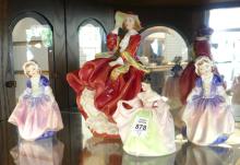 FOUR ROYAL DOULTON FIGURINES