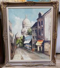 TWO OIL PAINTINGS AND PRINT