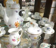 BING AND GRONDHAL "SAXON FLOWERS" COFFEE SET