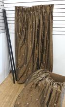 EMBROIDERED SILK CURTAINS