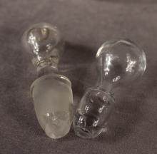 THREE PIECES OF MARY GREGORY GLASS