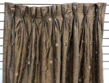 EMBROIDERED SILK CURTAINS