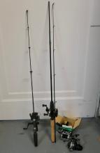 FISHING RODS AND REELS