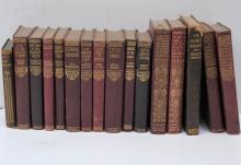 SIXTEEN LEATHER BOUND BOOKS