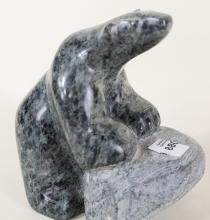 INUIT SOAPSTONE "BEAR" CARVING