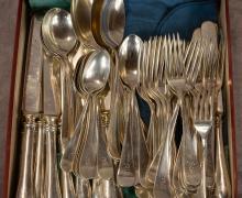 HEAVY STERLING SILVER FLATWARE SERVICE