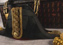 ROYAL NAVY BICORN HAT AND EPAULETTES