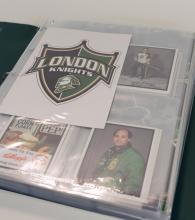 BINDER OF LONDON KNIGHTS HOCKEY CARDS