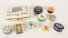 SNUFF BOXES AND TRINKET BOX