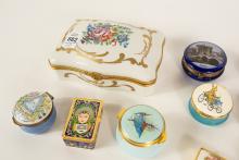 SNUFF BOXES AND TRINKET BOX