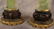 PAIR OF IMPRESSIVE CHINESE JADE CARVINGS