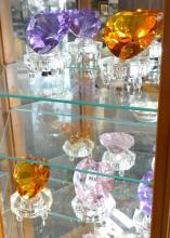 CRYSTAL "HEART" FIGURINES
