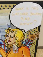 LARGE POP ART ACRYLIC PAINTING