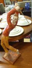 DIMINUTIVE CABINET AND GOLF COLLECTIBLES