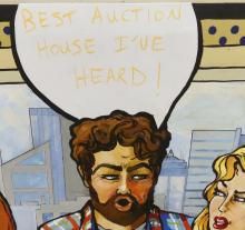 LARGE POP ART ACRYLIC PAINTING