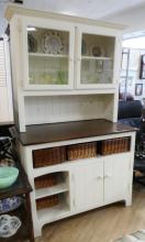 PAINTED HUTCH CABINET